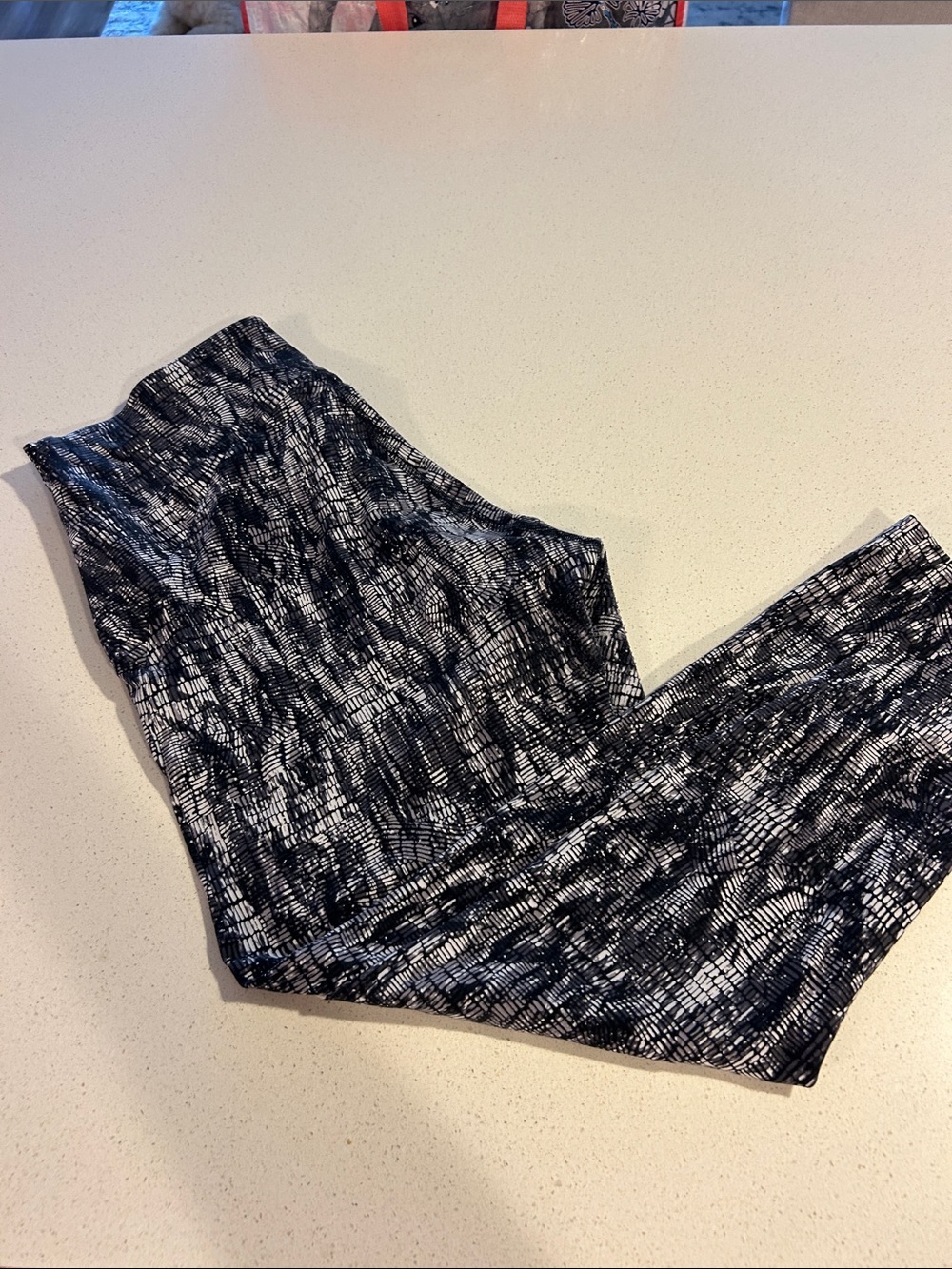 lululemon athletica Black & White Patterned High-Rise Leggings